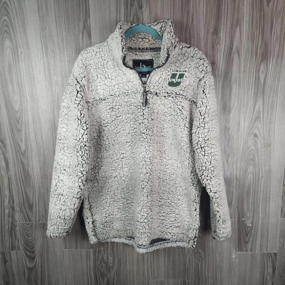 Boxercraft Mens USC Upstate Spartans Sherpa Fleece Quarter Zip Pullover‎ Grey L